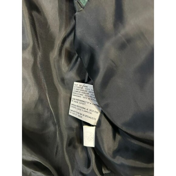 Vintage Disney Store Green Varsity Jacket Tigger 1968 Logo & Embroidery Zip M - Picture 10 of 10